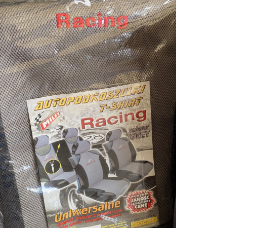 Чохли на сидіння Milex Racing сірі майка (RA3329)