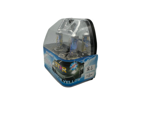 Галогенная лампа Star Xenon H4 12V 100W rainbow yellow комплект (R43T)