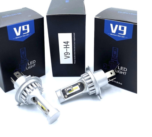 Автомобільні світлодіодні лампи V9 із цоколем H4 (V9H4)