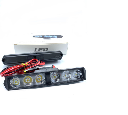 Світлодіодна LED фара 10W 6 Led біла комплект 2 шт (LedG-1)
