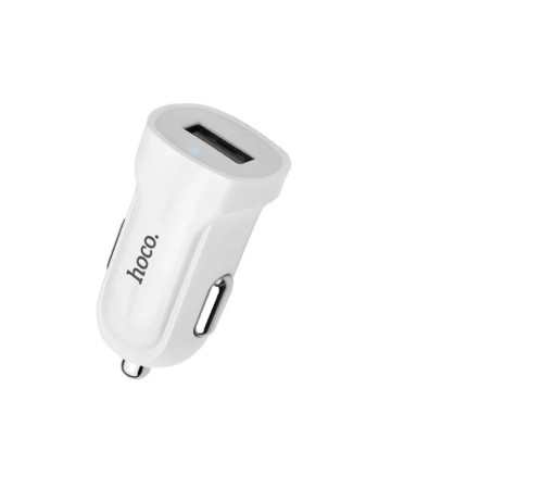 Автомобільний зарядний пристрій Hoco Z2 1 USB 1.5 A білий (HocoZ2)